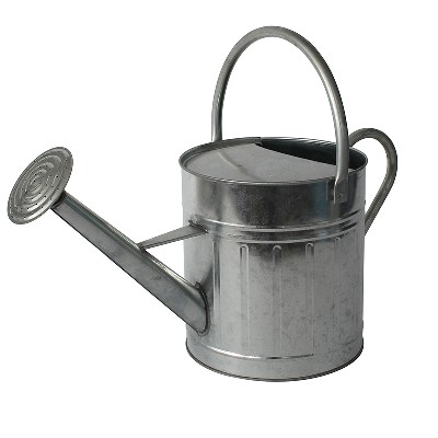 Round Nature Galvanized Steel Watering Can