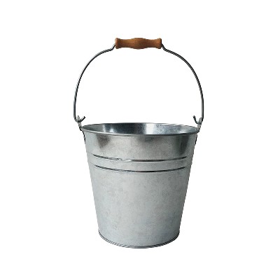 MIF. Garden Galvanized Pail/bucket with ridges