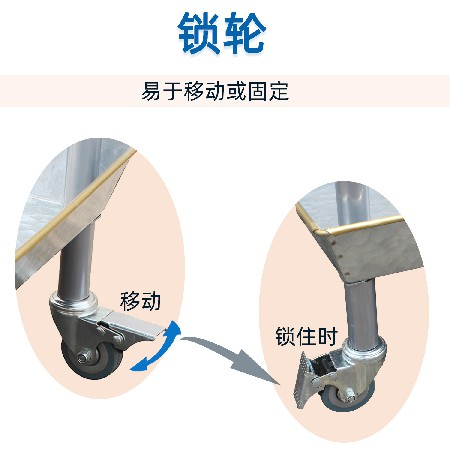 定制美式三層手推車 鐵制餐飲廚房多功能收納移動小推車置物架