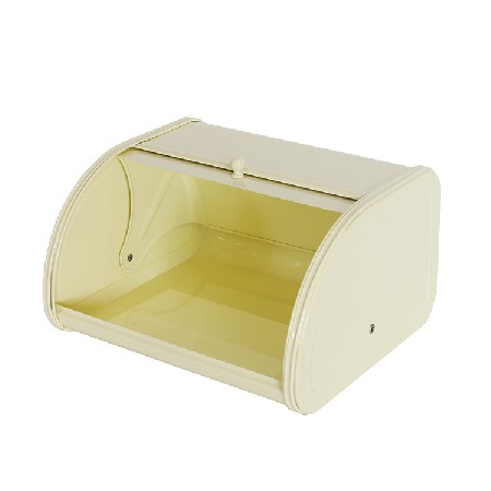 Metal Home Vintage Countertop Bread Storage Bin Rolltop Bread Boxes for Kitchen Food Storage