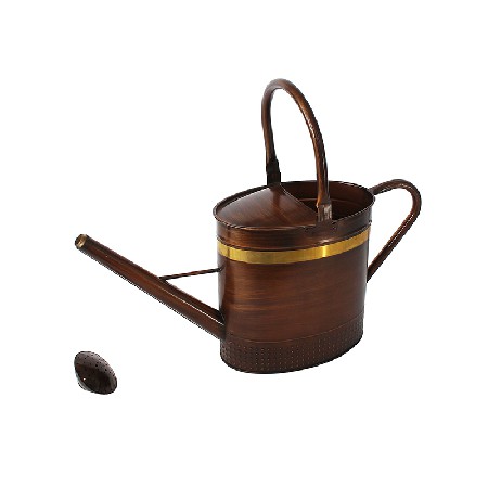 Copper Oval Metal Watering Can