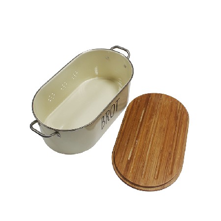 Food grade powder coating with one silk print metal bread container