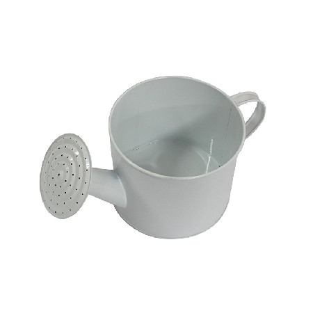 Galvanized metal power coated flower watering can