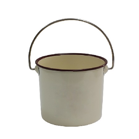 Cream metal mini bucket