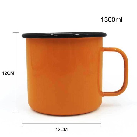 1300ml Bright Colors Enamel Coffee Tea Camping Cup Mugs