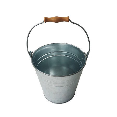 MIF. Garden Galvanized Pail/bucket with ridges