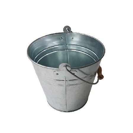 MIF. Garden Galvanized Pail/bucket with ridges