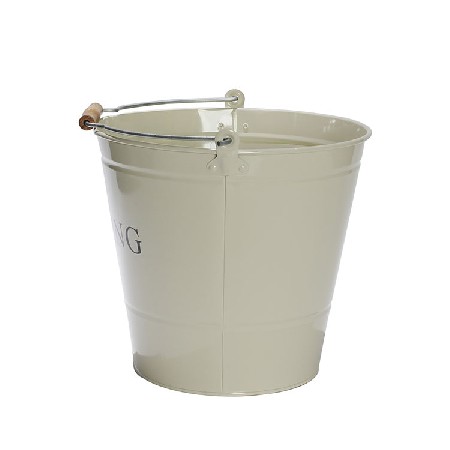 Galvanized Steel fireplace coal Bucket with Handles