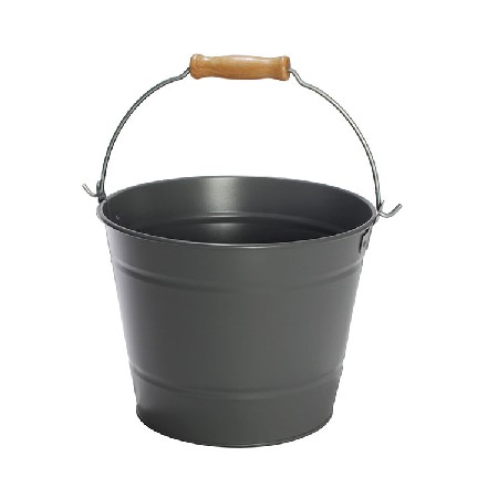 Fireplace accessory dark metal coal firewood bucket metal ash bucket