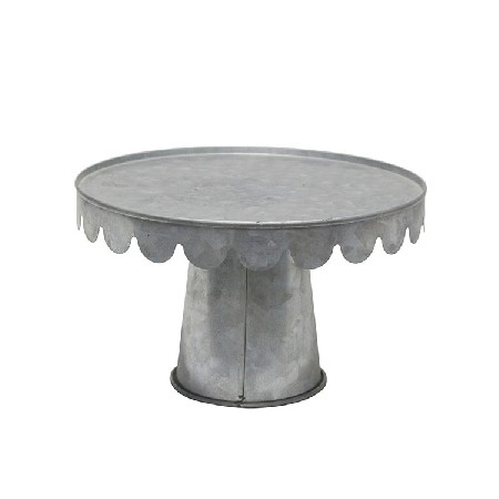 Single Tier Cake Cupcake Plants Decor Galvanized Metal Stand