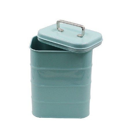 Galvanized Metal Kitchen Food Storage Container