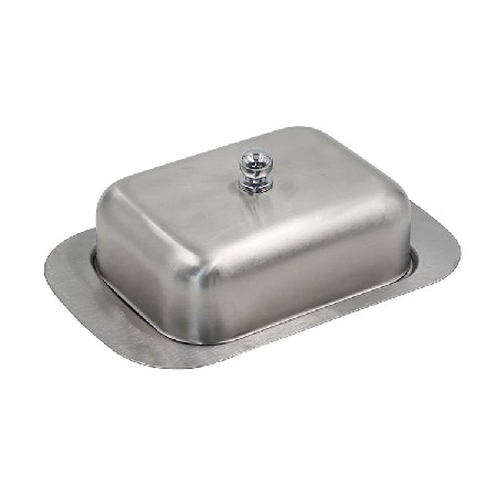 Stainless Steel Double Covered Butter Dish