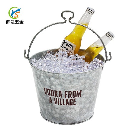 定制冰桶可放六瓶啤酒金屬飲料桶廣告促銷啤酒桶鍍鋅鐵開瓶器冰桶